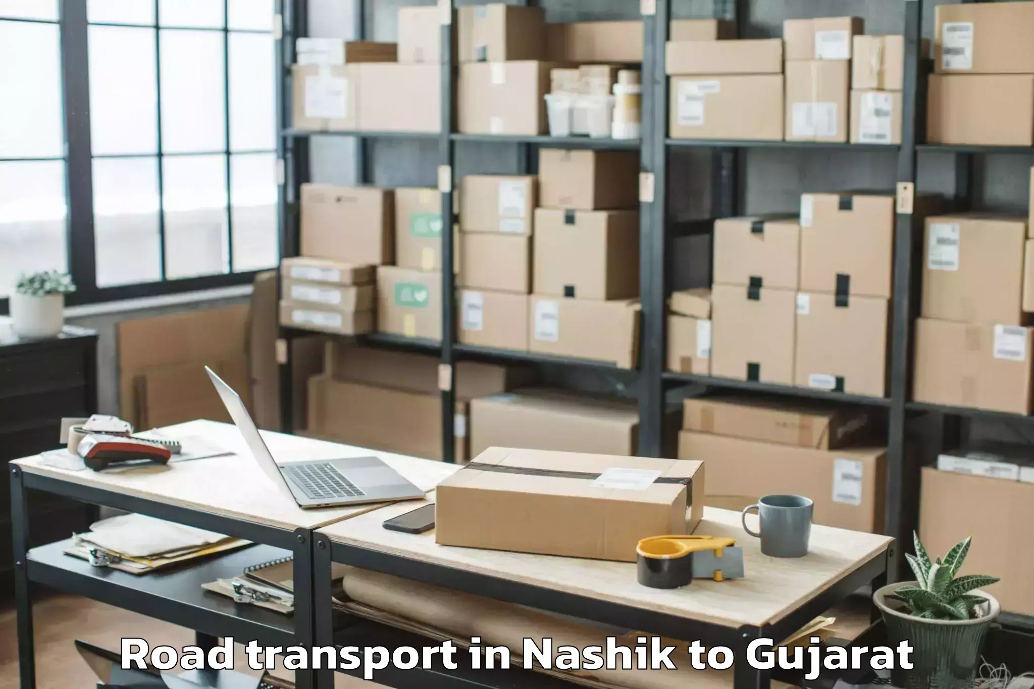 Reliable Nashik to Childrens University Gandhinag Road Transport